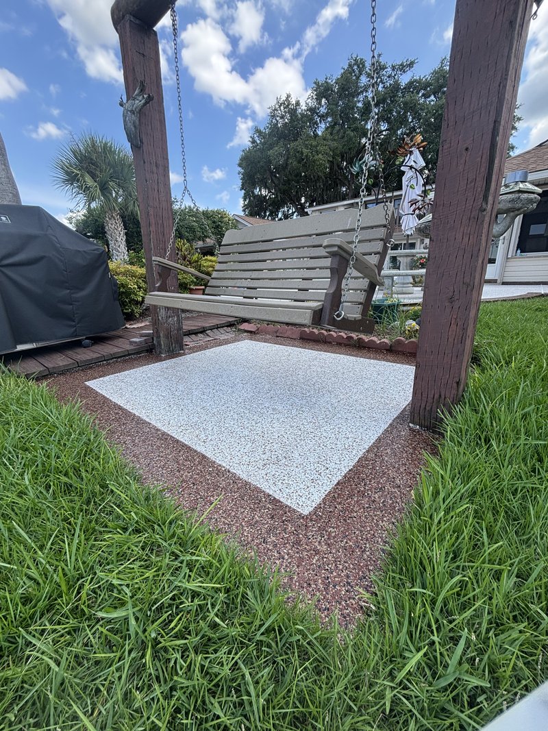 Patio concrete coating in Richmond Hill, GA