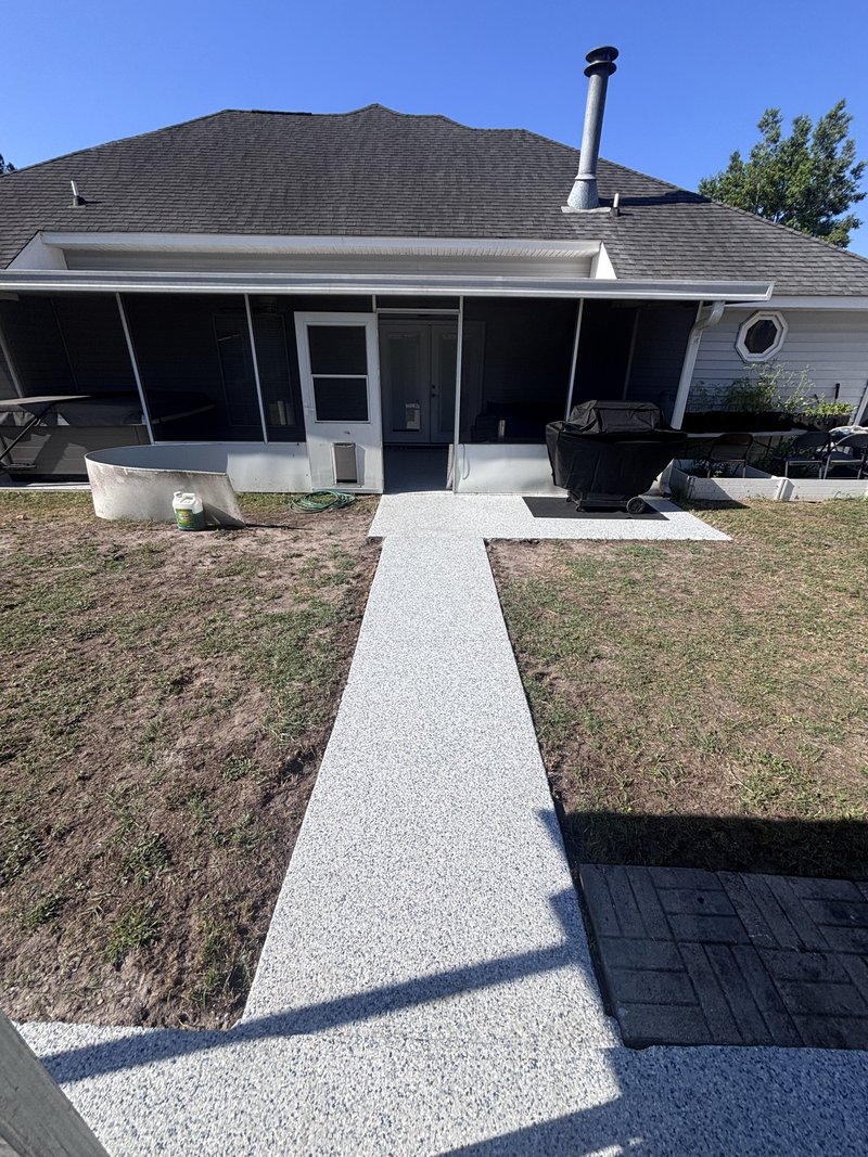 Walkway concrete coating in Pooler, GA