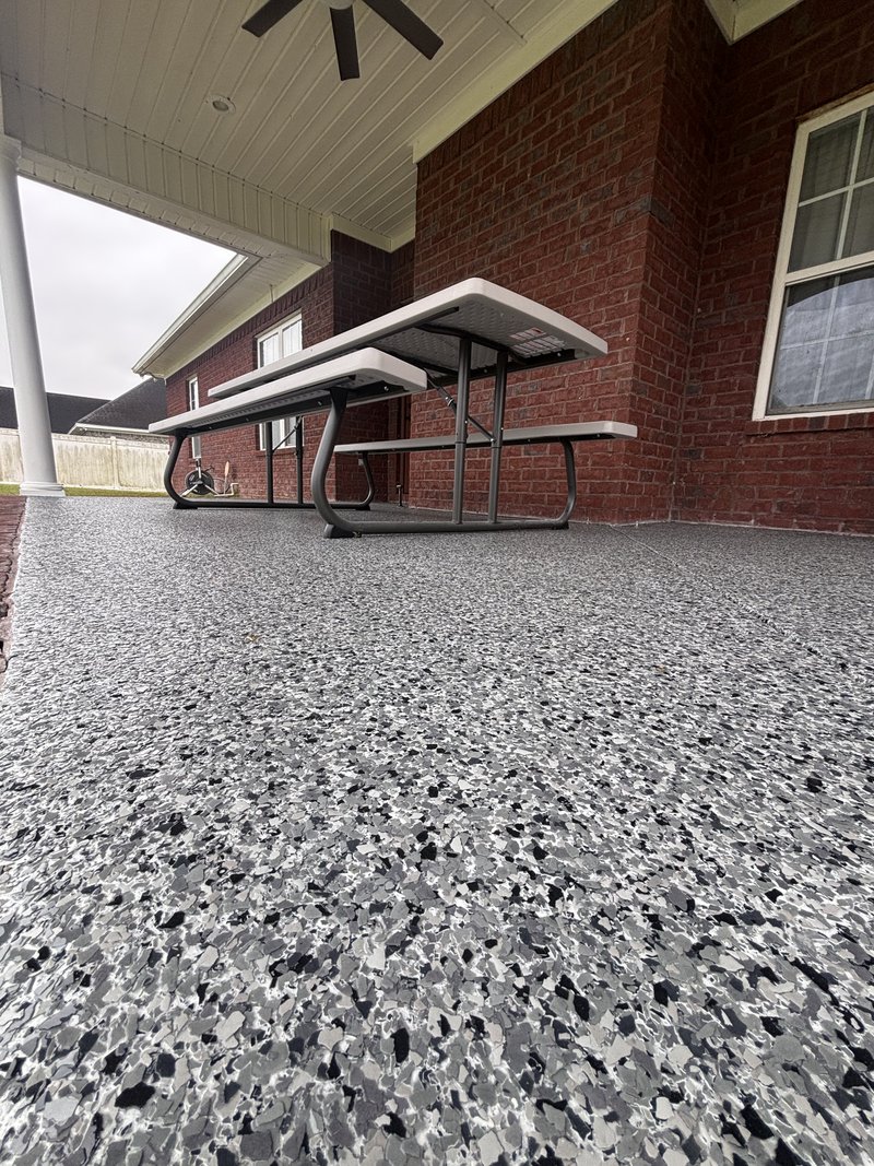 Patio concrete coating in Bloomingdale, GA