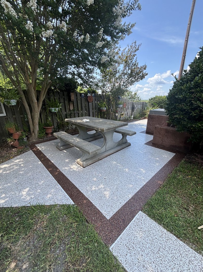 Coated patio in Richmond Hill, GA