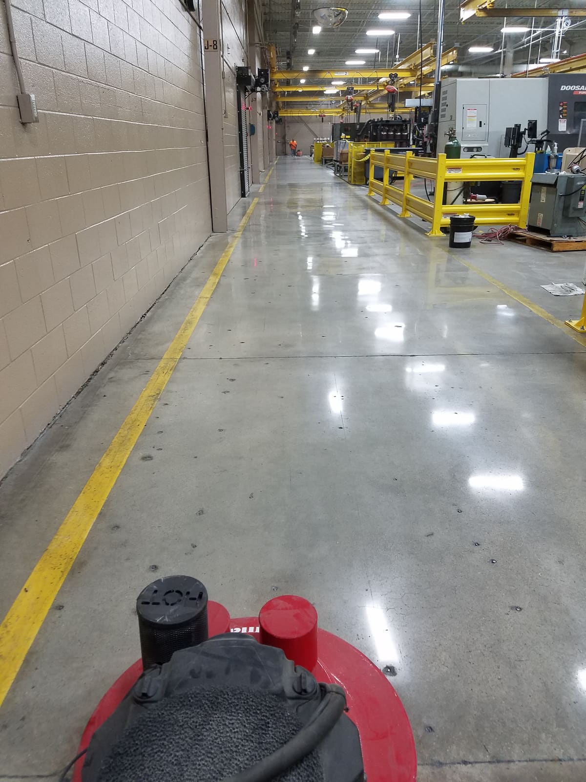 Polished concrete floor