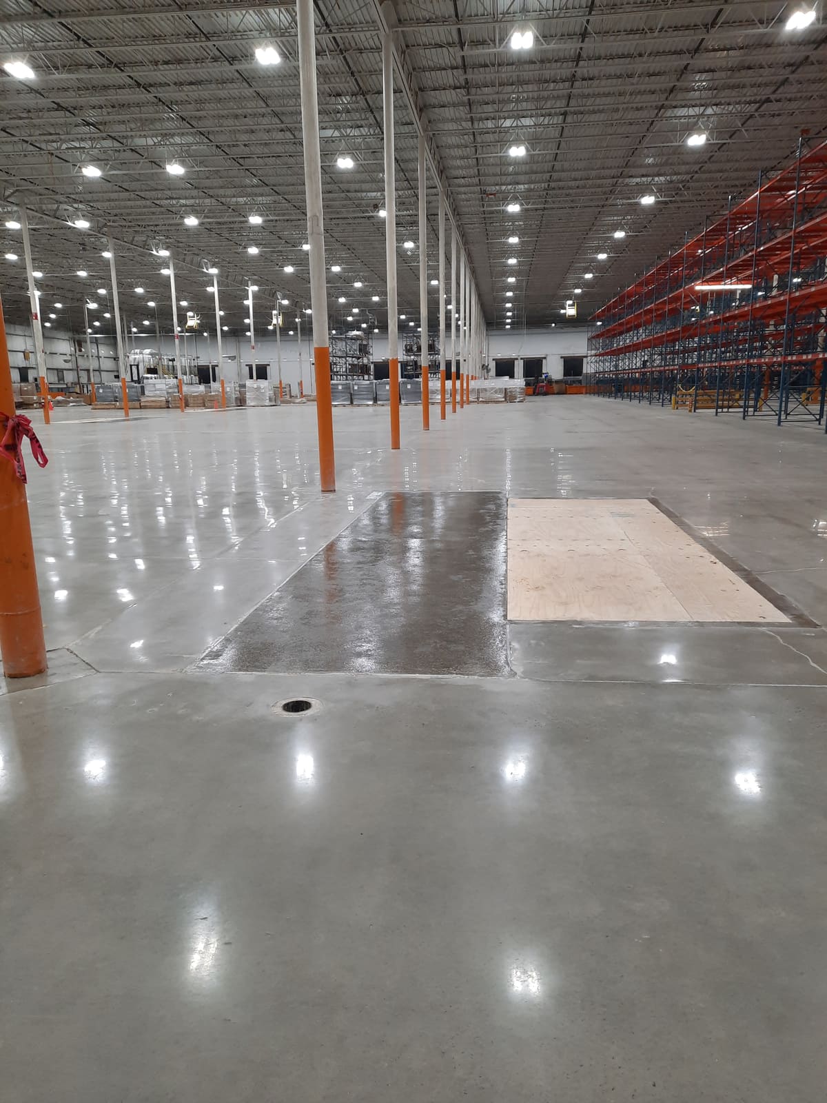 Polished concrete floor