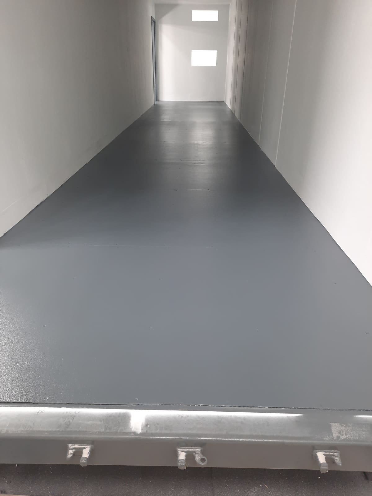 Solid color commercial floor coating