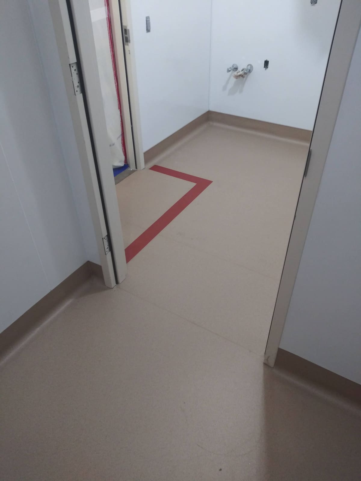 Warehouse safety line striping